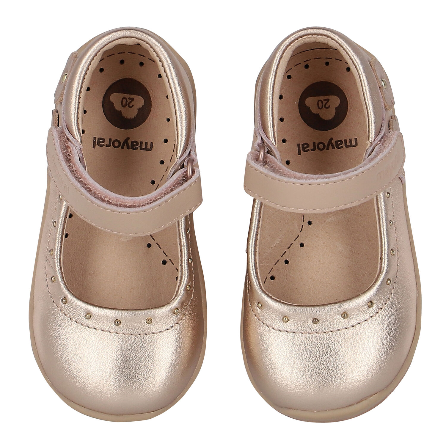 Baby Girls Rose-Gold Pre Walker Shoes, 1, hi-res image number null